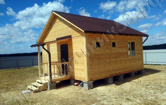 1 Брусовой дом ОД-34, 6×6, 37.5 м², Калужская область, посёлок Балабаново (3)